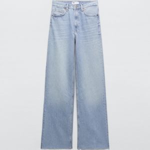 Zara high rise wide leg jeans